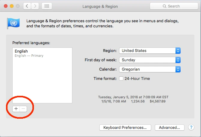 enable-arabic-language-mac